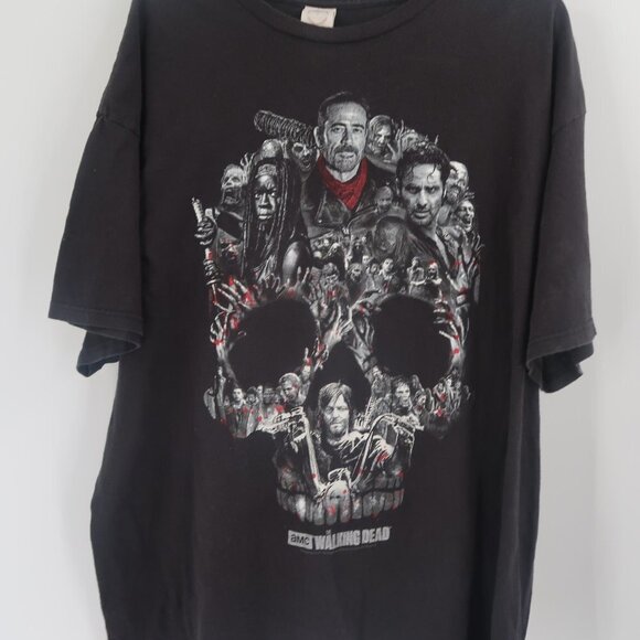 AMC The Walking Dead Delta Skull T-Shirt Size 2XL - Picture 3 of 7